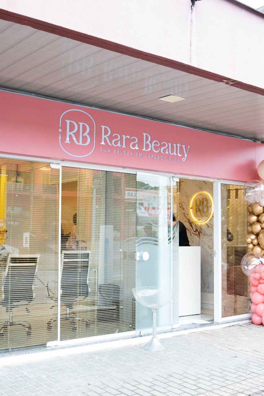 Fachada da Clínica Rara Beauty em Blumenau